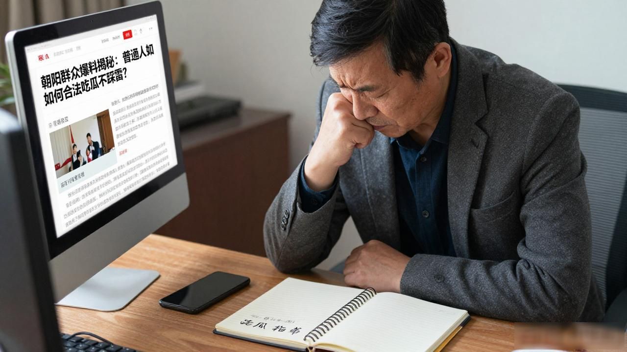 朝阳群众爆料揭秘：普通人如何合法吃瓜不踩雷？